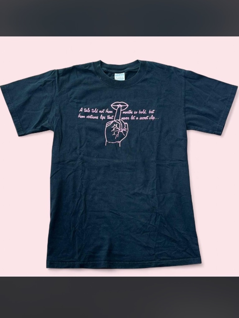 Vintage Vagina Monologues Black Graphic Short-Sleeve Crewneck T-Shirt